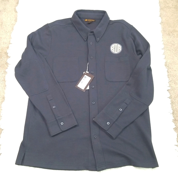 Harriton Adult Stainblock charcoal Shirt. L - Picture 5 of 13